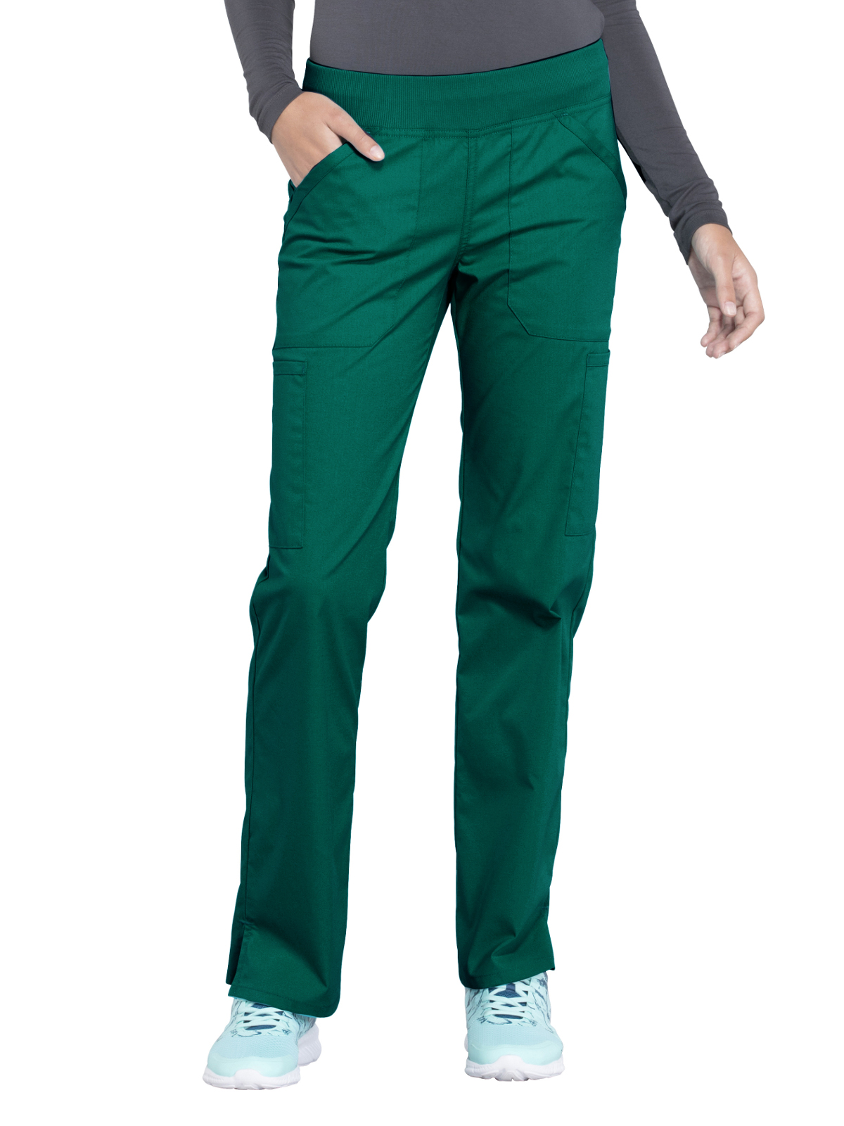 Cherokee - Workwear Professionals - Mid Rise Straight Leg Pull-on Cargo Pant 1