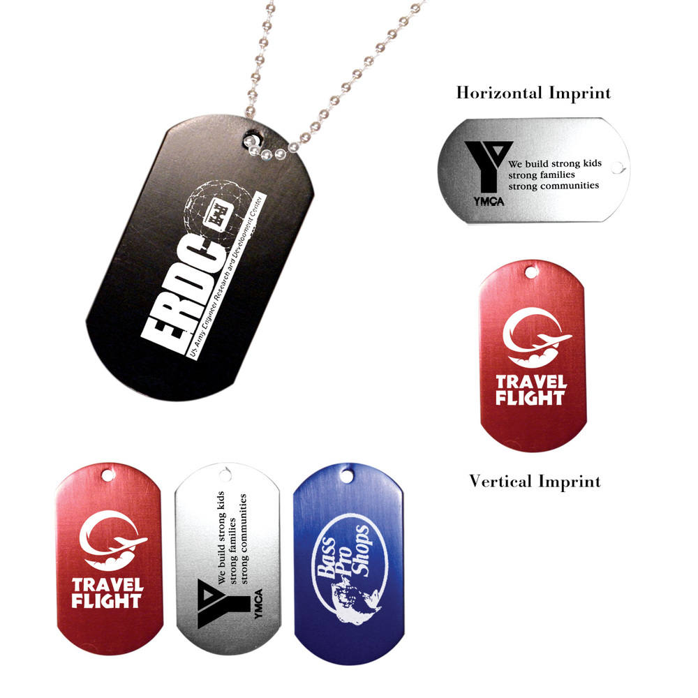 Metal Dog Tag with 23 1/2" Ball Chain 10
