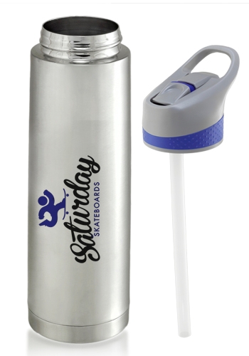 18 oz Stainless Vacuum Bottles w/ Straw 2