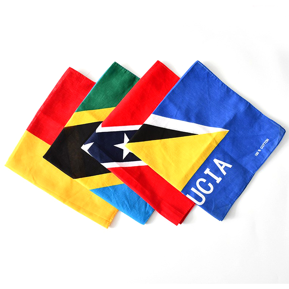 21'' X 21'' Qatar World Cup National Flag Kerchief 5