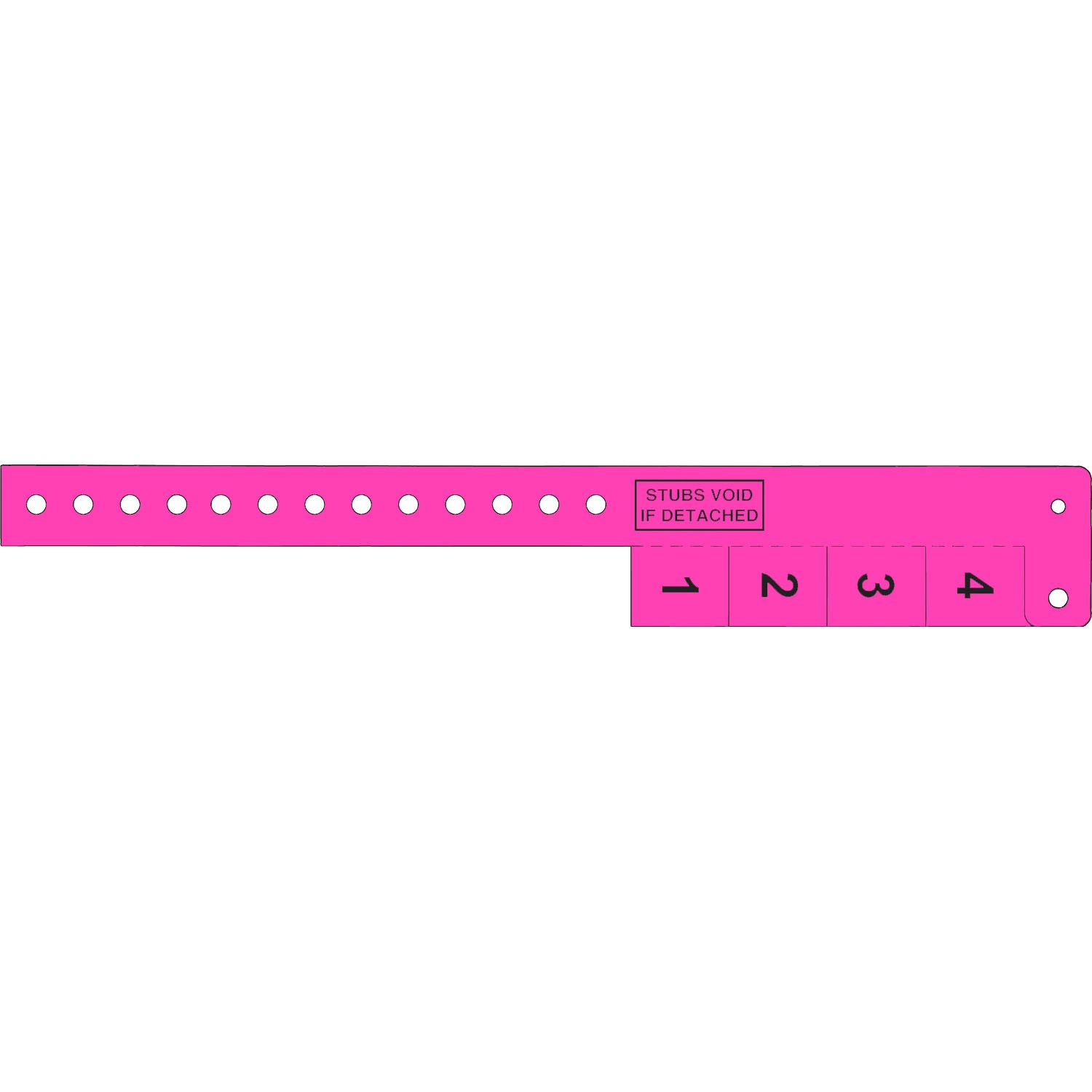 Multi-Tab Vinyl Wristband with 4 Tabs 1