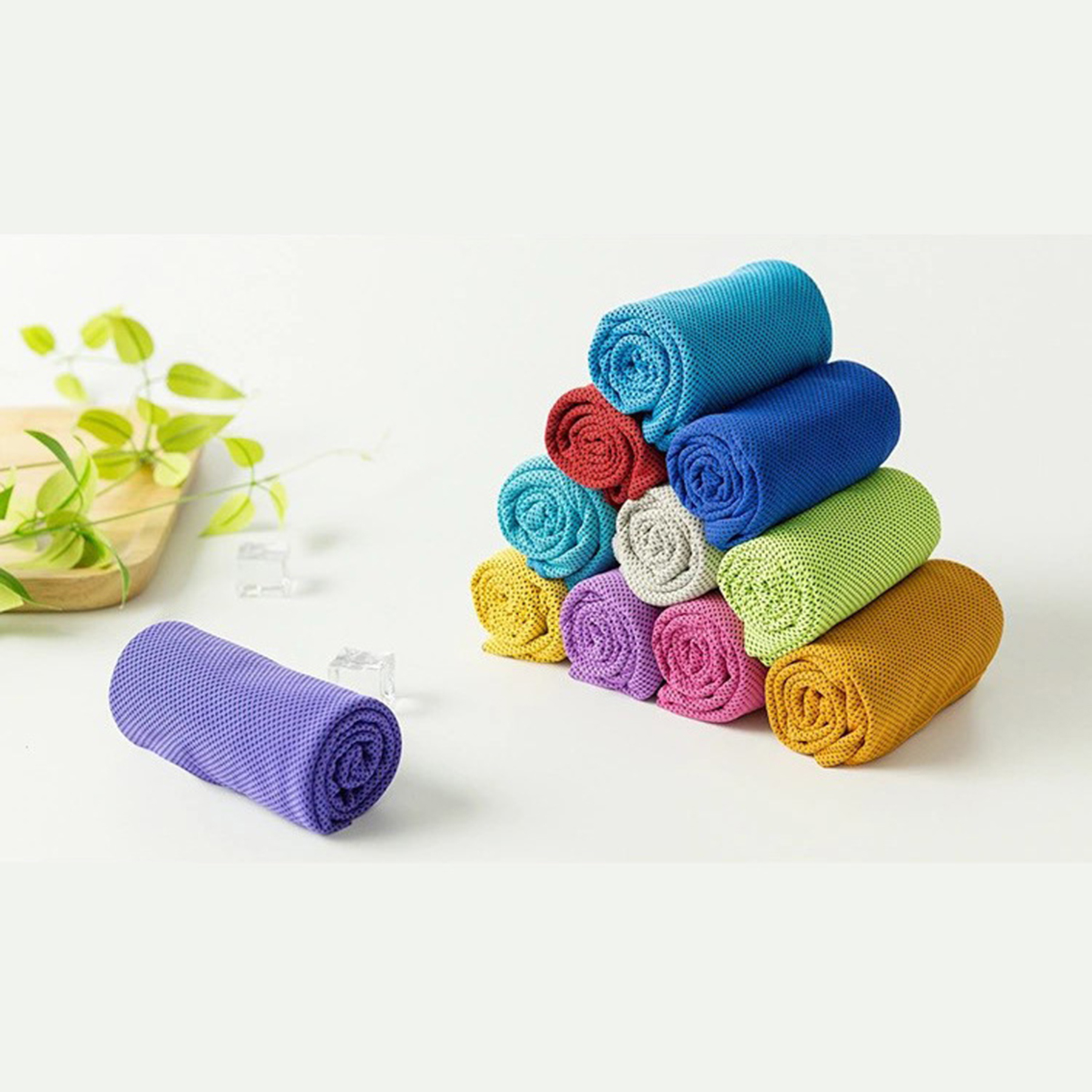 Microfiber Mesh Fabric Beach Sports Gym Cooling Towel 4