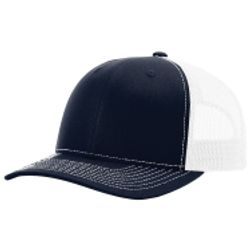 Richardson 112RE Recycled Trucker Hat w/Leatherette Adhesive Patches or Embroidery 24