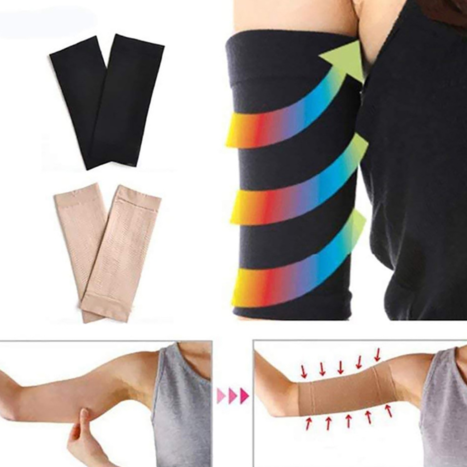 Elastic Fitness Compression Arm Sleeves 5