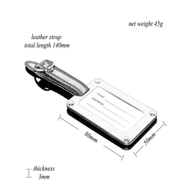 Stainless Steel Luggage Tags 4