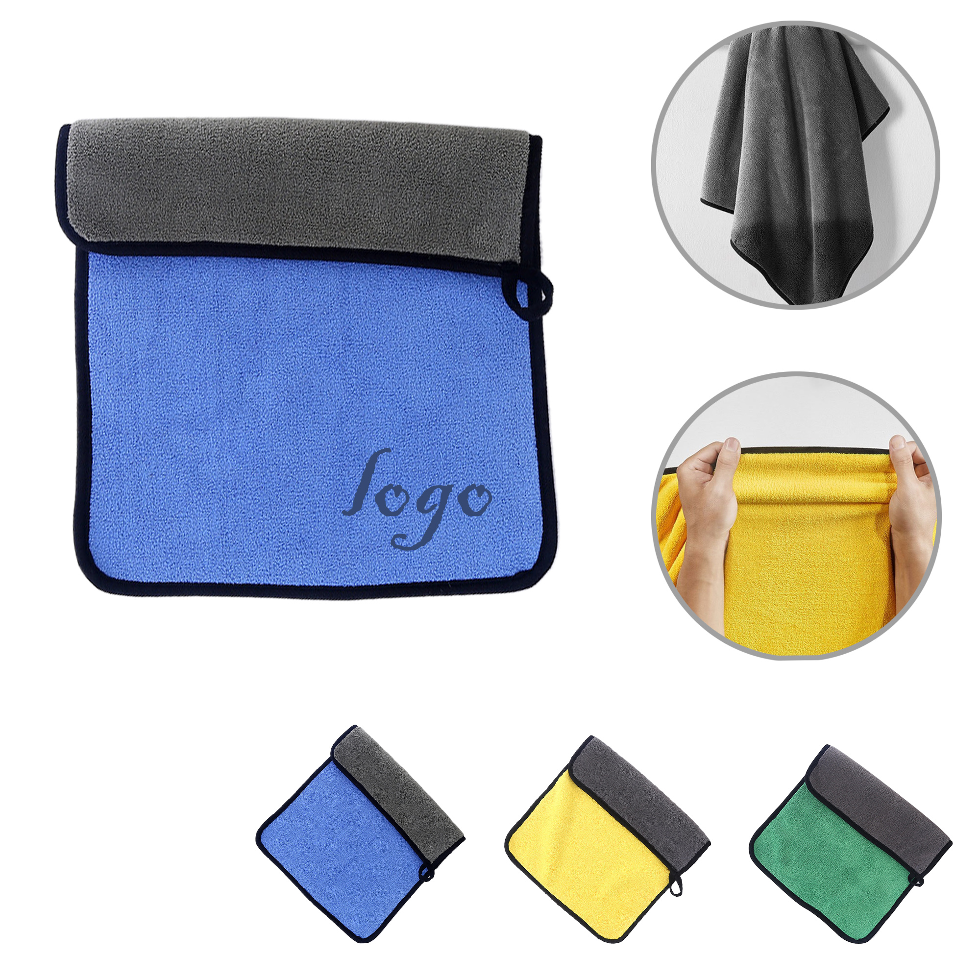 MOQ50 500g Coral Fleece Towel for Home and Car Cleaning 2