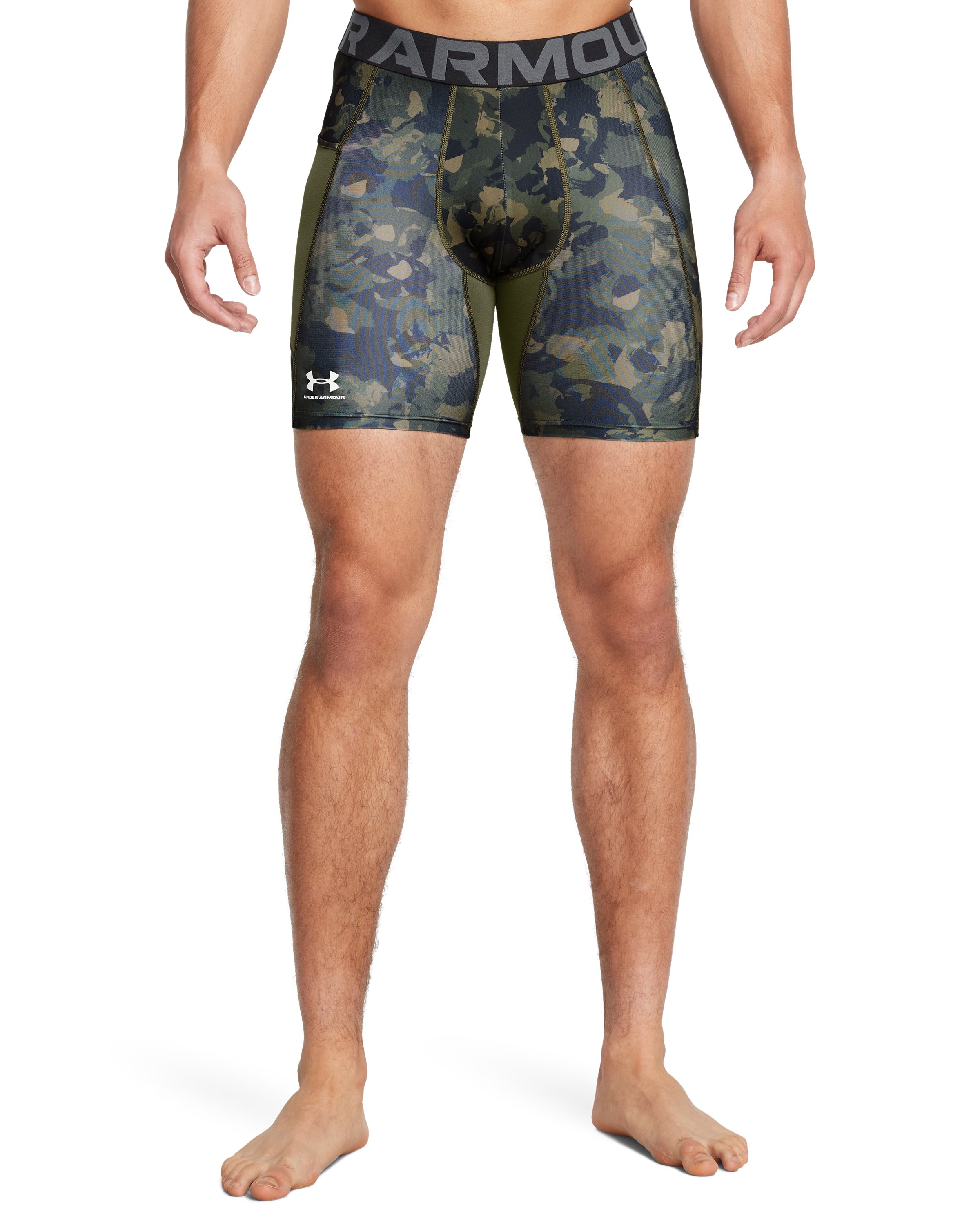 HeatGear Printed Men's 6 Compression Shorts 3