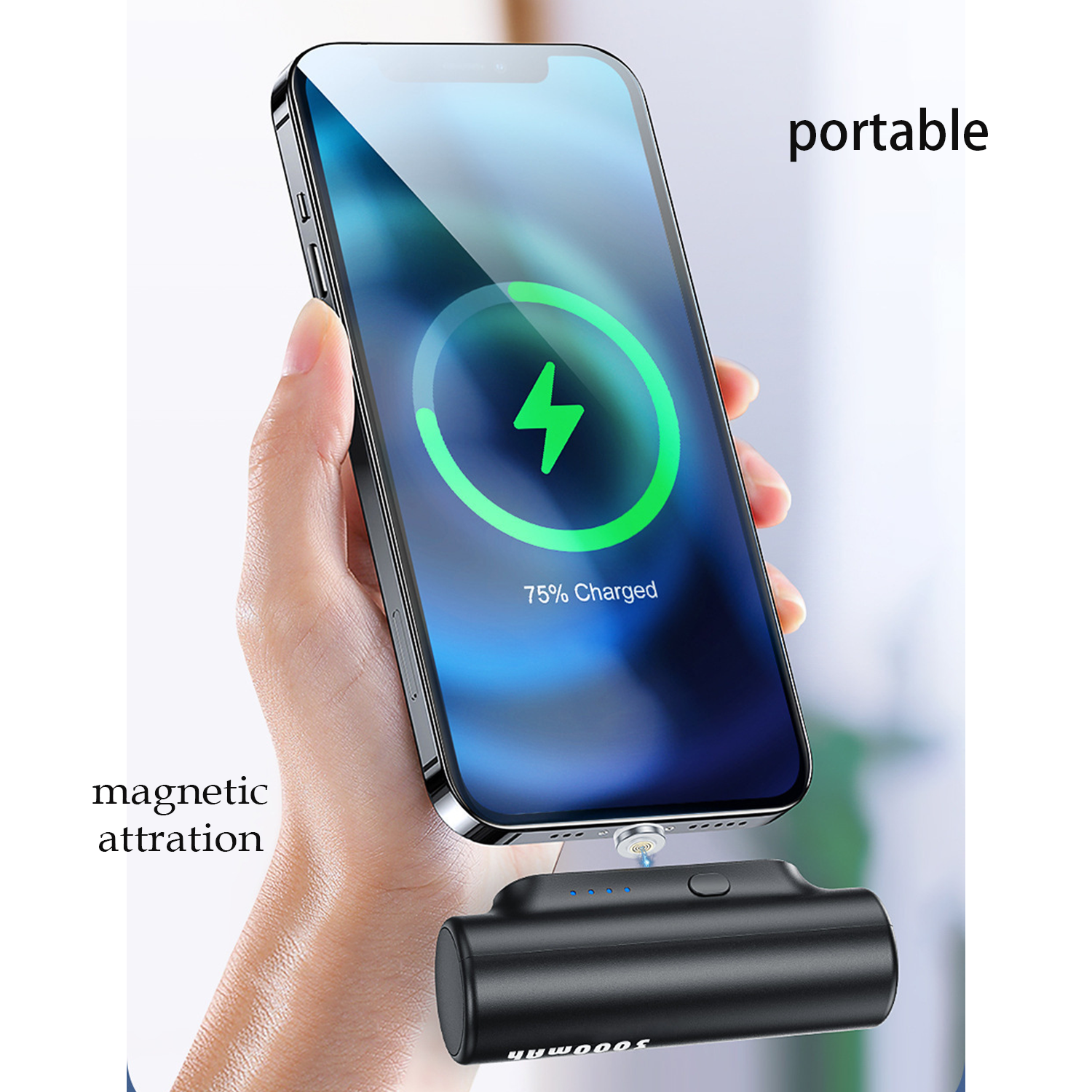 3000 mAh Mini Magnetic Power Bank 5