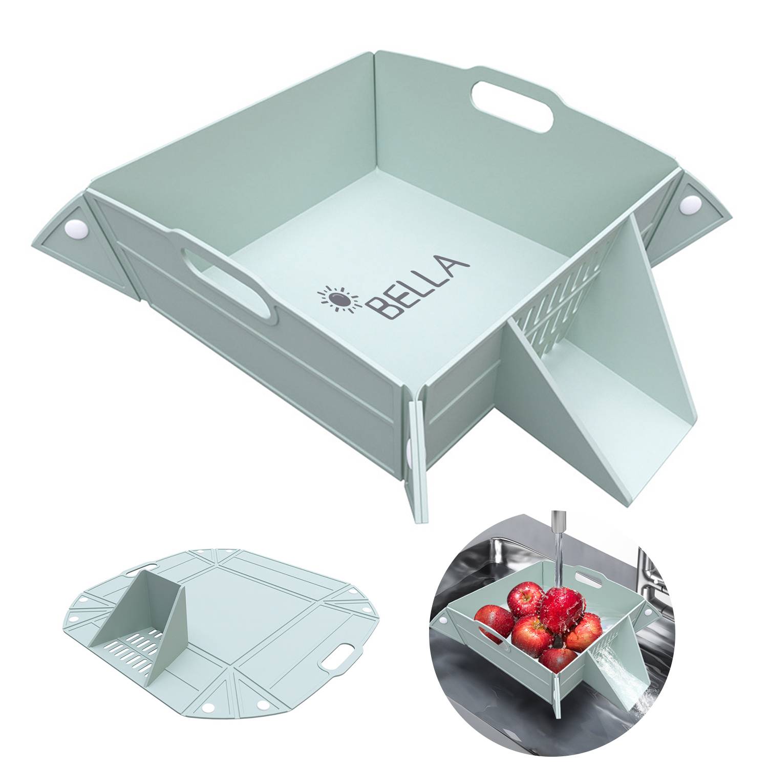 Silicone Collapsible filter fruit basket 2
