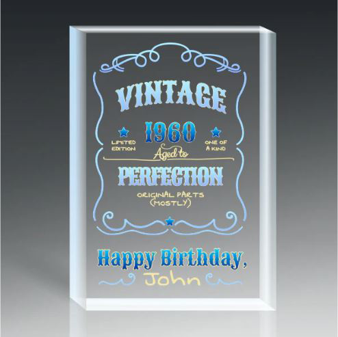 ACRYLIC BLOCK, STRAIGHT CUT, NO BEVEL 4