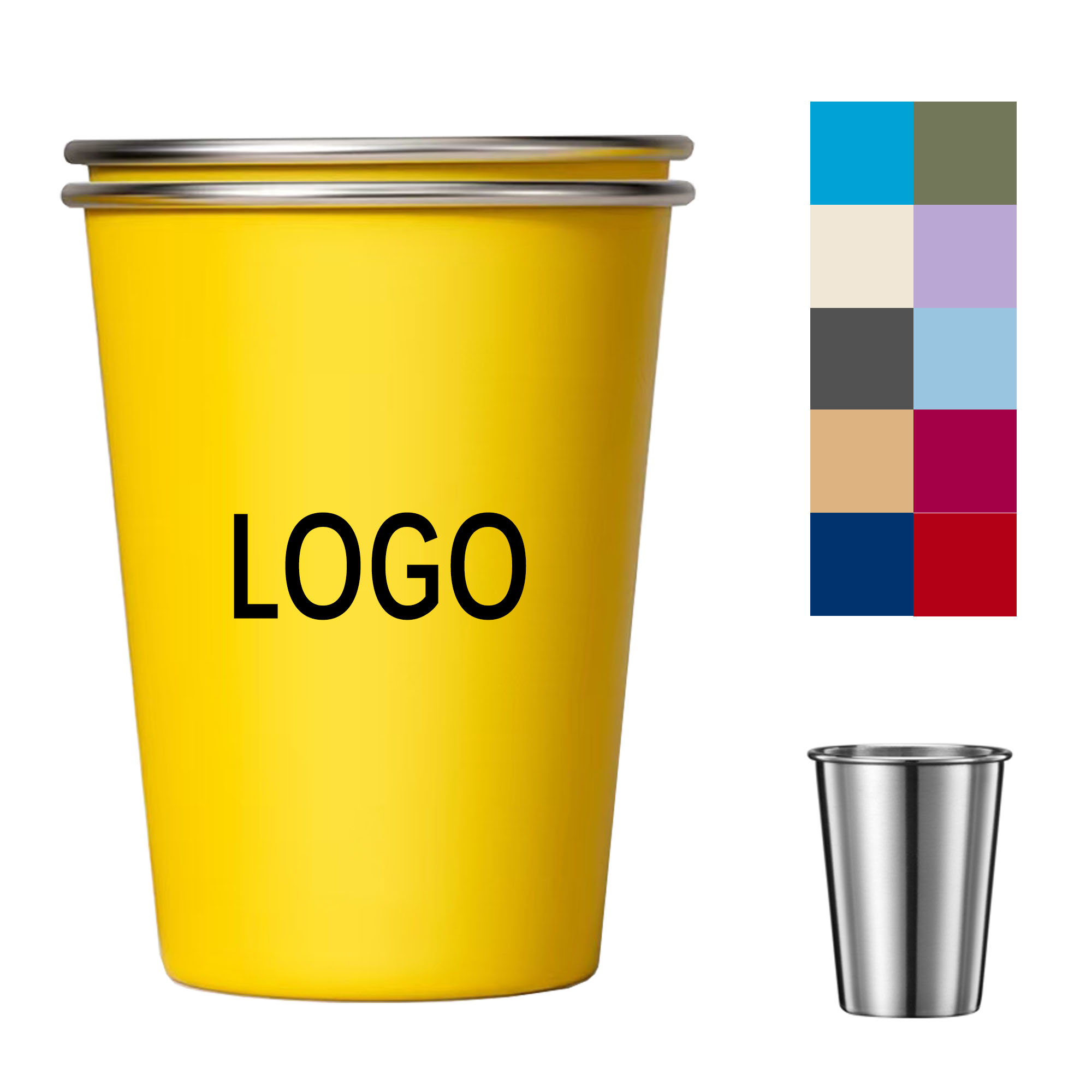 Stainless Steel Cup 12 Oz Drinking Mug 1