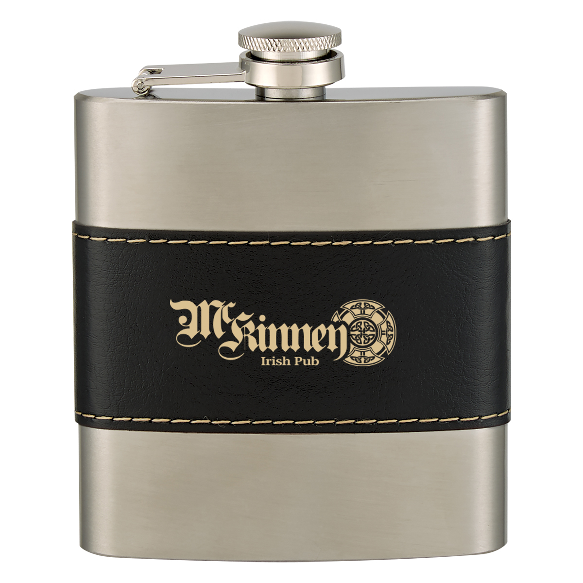 6 Oz. McCarty Flask, custom water bottle with logo imprint 5