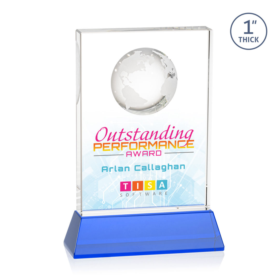 Ambassador VividPrint™ Award on Base - Sky Blue 8