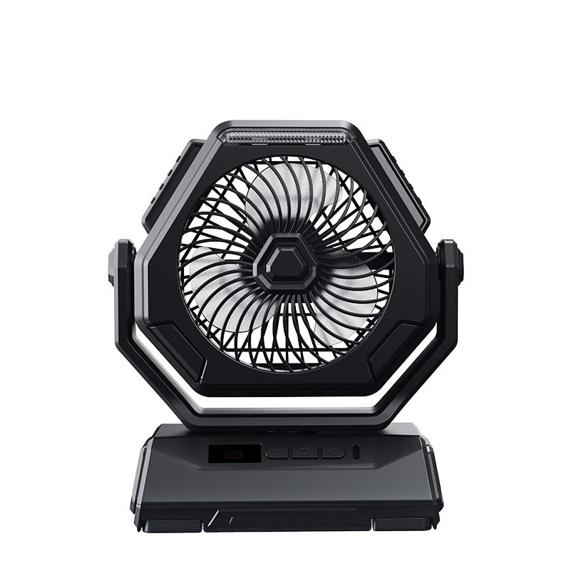 Outdoors Portable Fan With LED 4