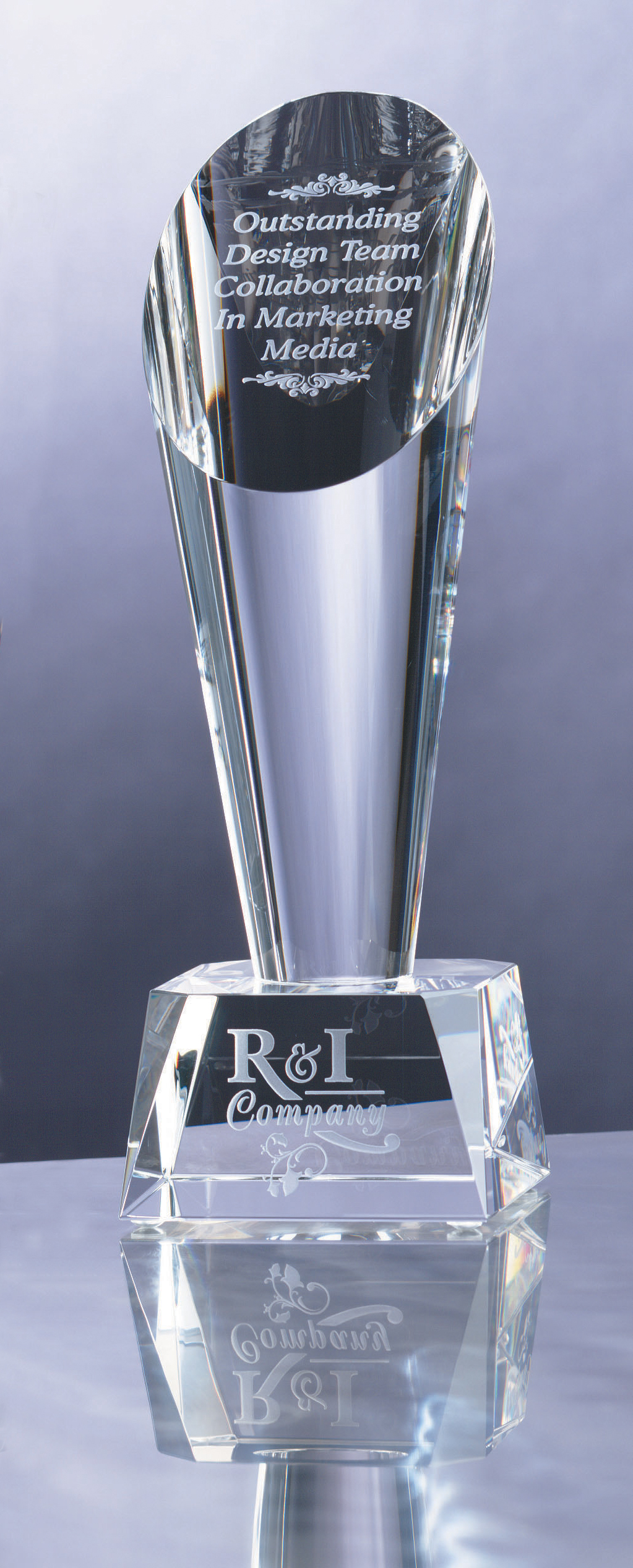 10" Crystal Paramount Award 1