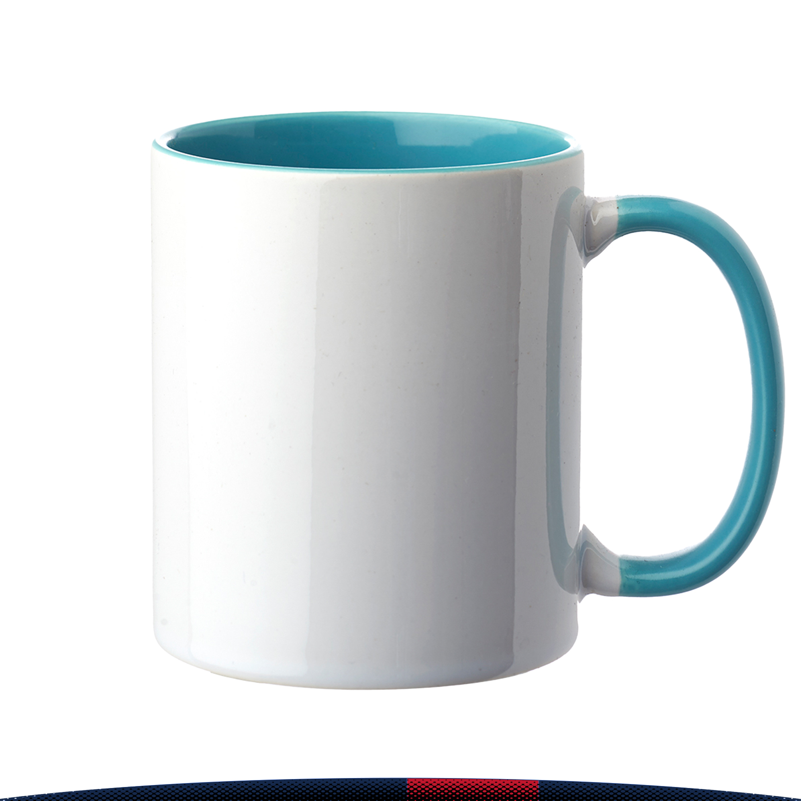 11 oz. Bright Two-tone Ceramic Mugs 6