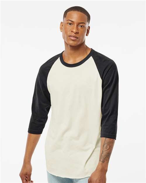Unisex Fine Jersey Raglan T-Shirt - 245 147