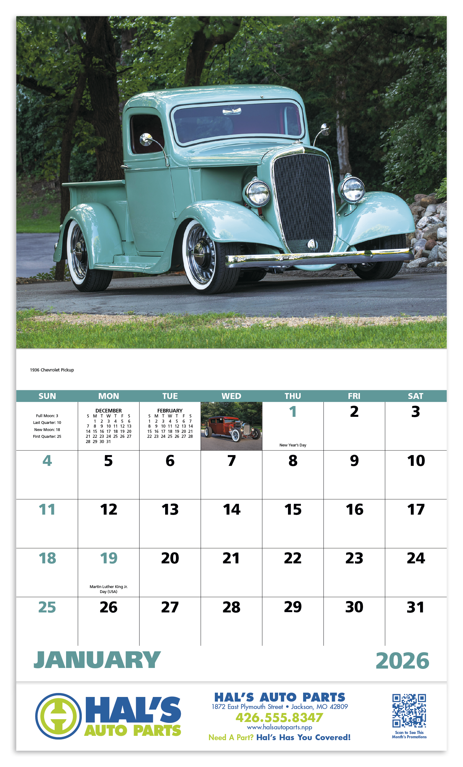 Good Value™ Street Rods - Stapled Calendar 62