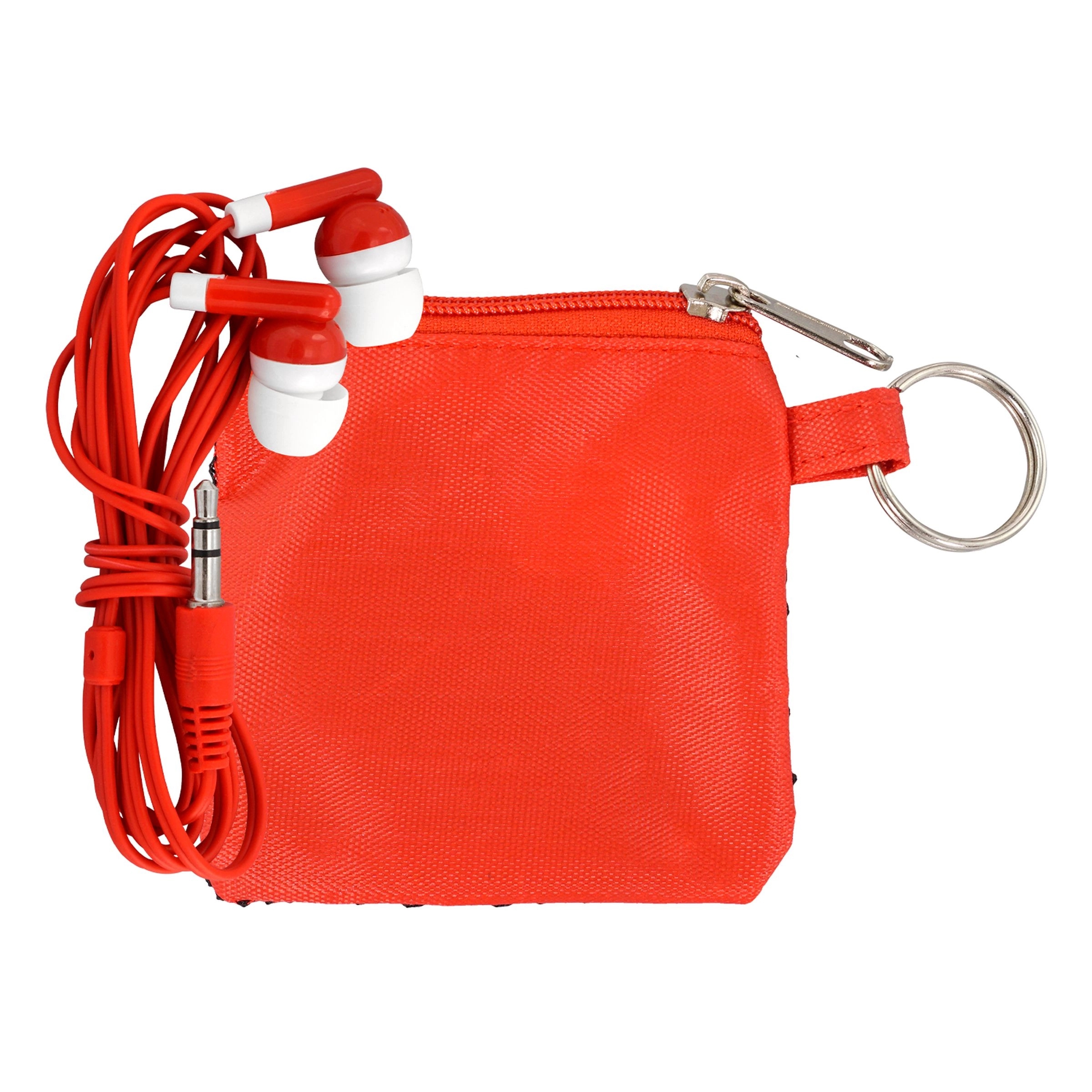 SPORTY POUCH & COLORFUL EAR BUDS 4