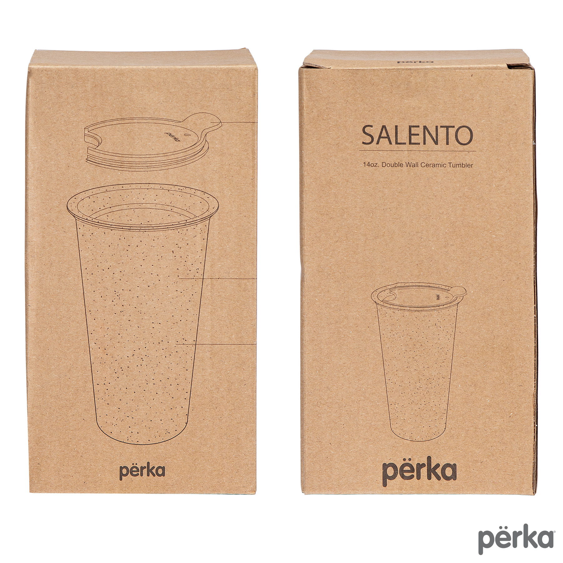 Perka® Salento 14 oz. Double Wall Ceramic Tumbler 14
