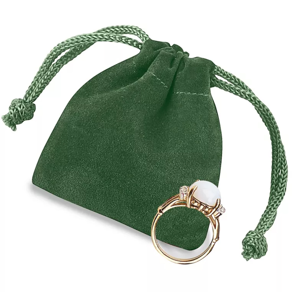 2" x 2 1/2" DELUXE VELVET DRAWSTRING POUCH. 9