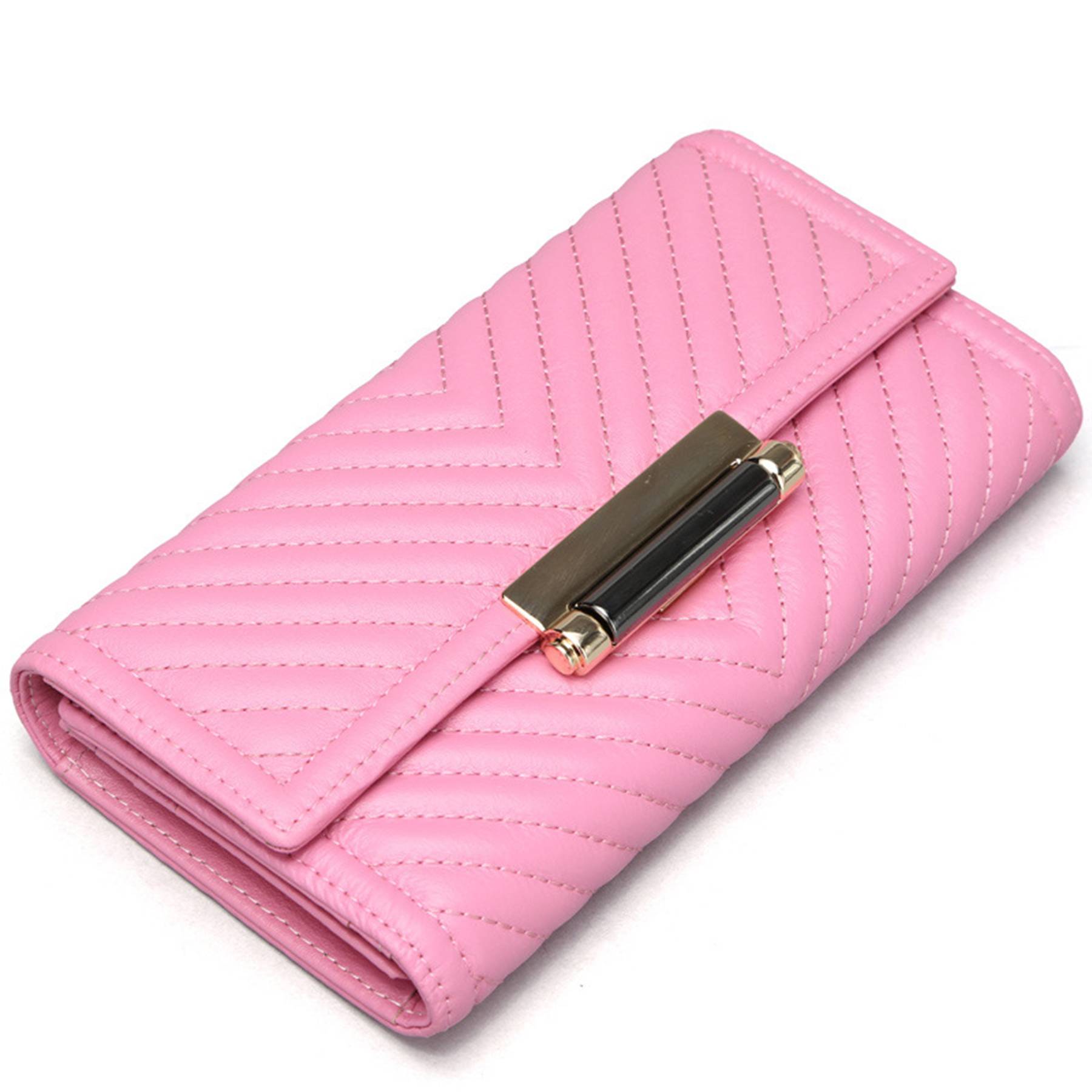 Genuine Leather Embroidered Multifunctional Wallet 8