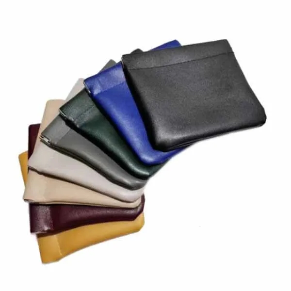 PU Snap Spring Earphone Pouch Storage Bag 3