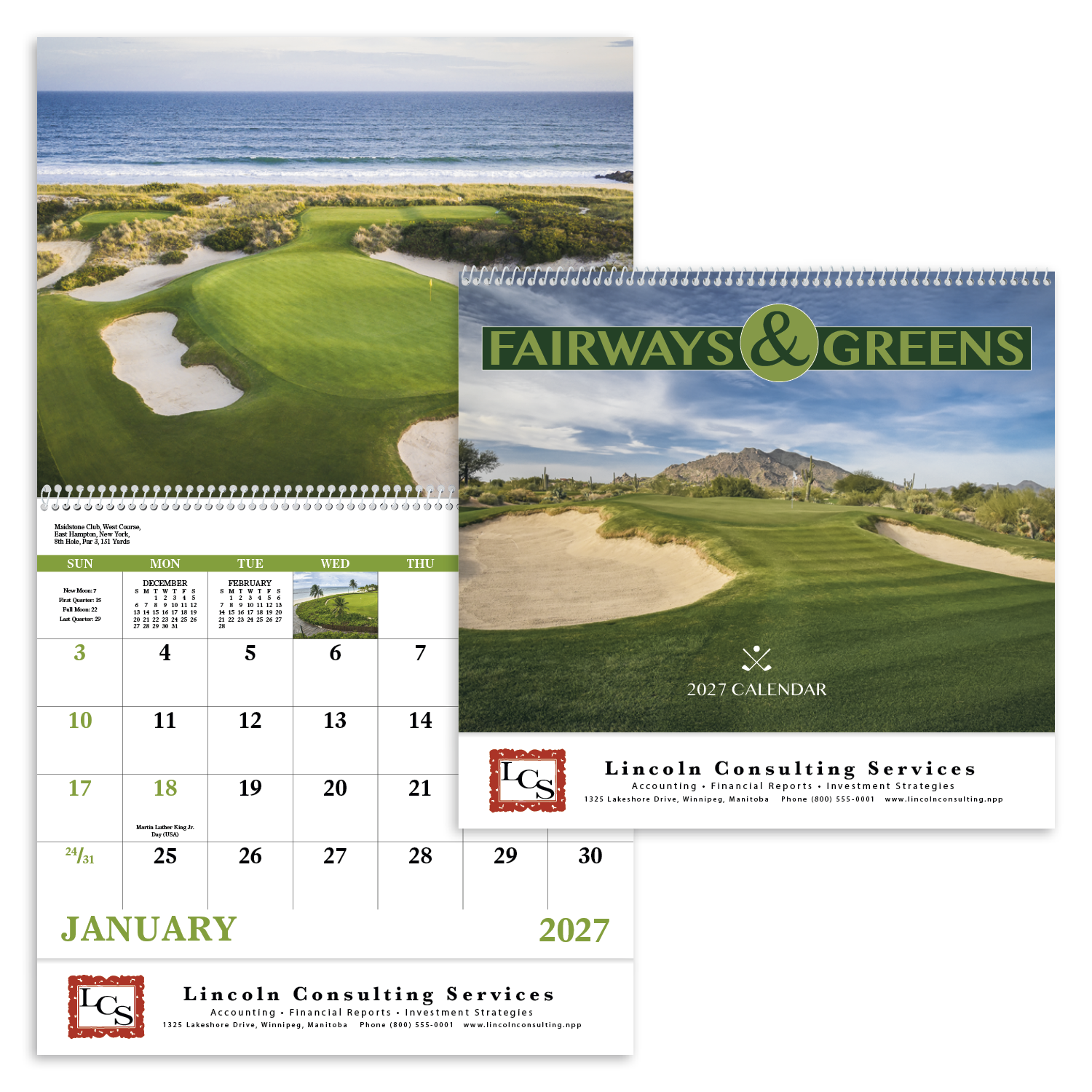 Good Value™ Fairways & Greens - Spiral Calendar 49