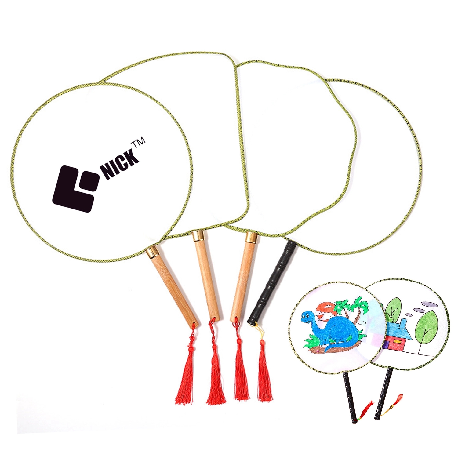DIY Hand Fan With Wood Handle 2