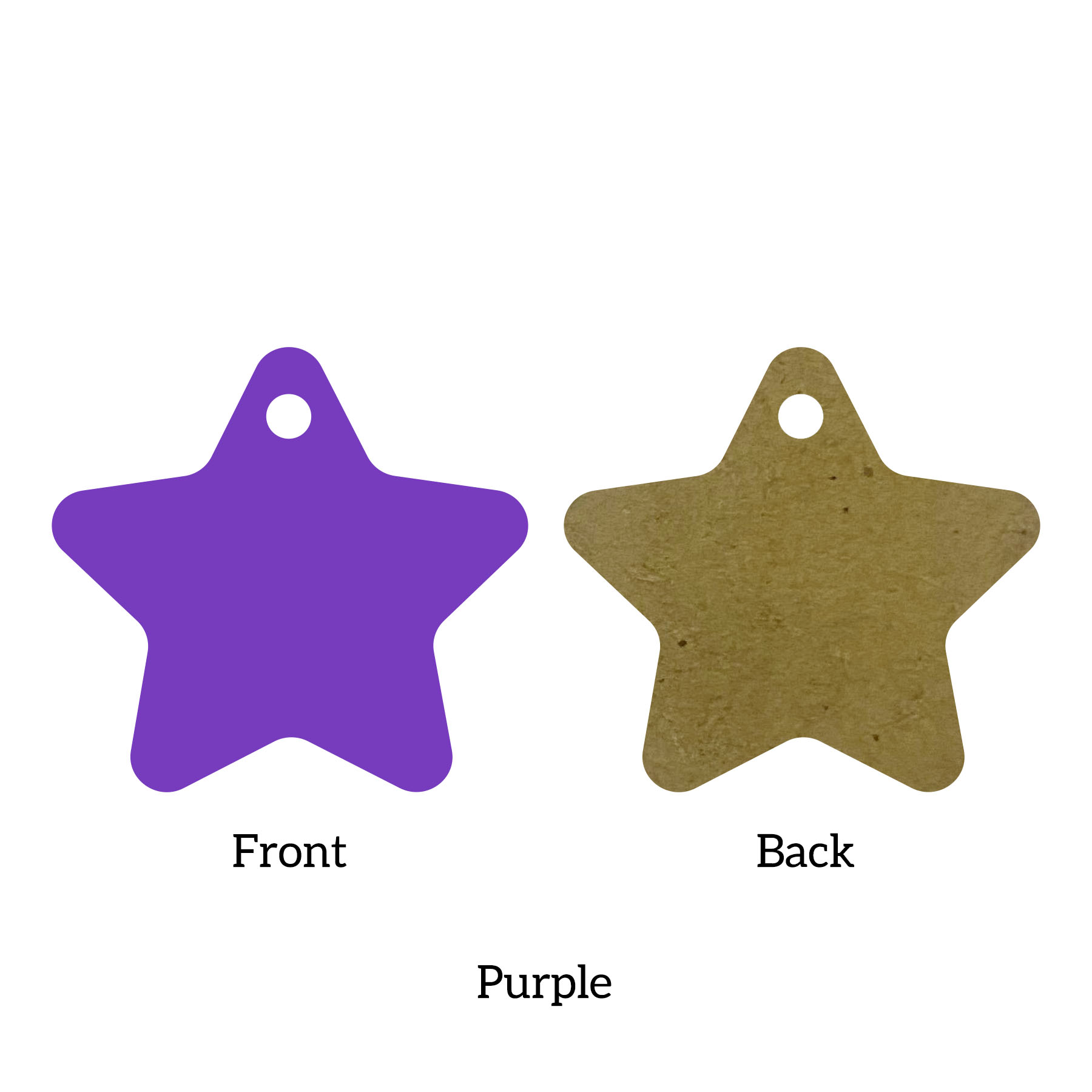 Free Shipping Solid Color Christmas Ornament - Star 24