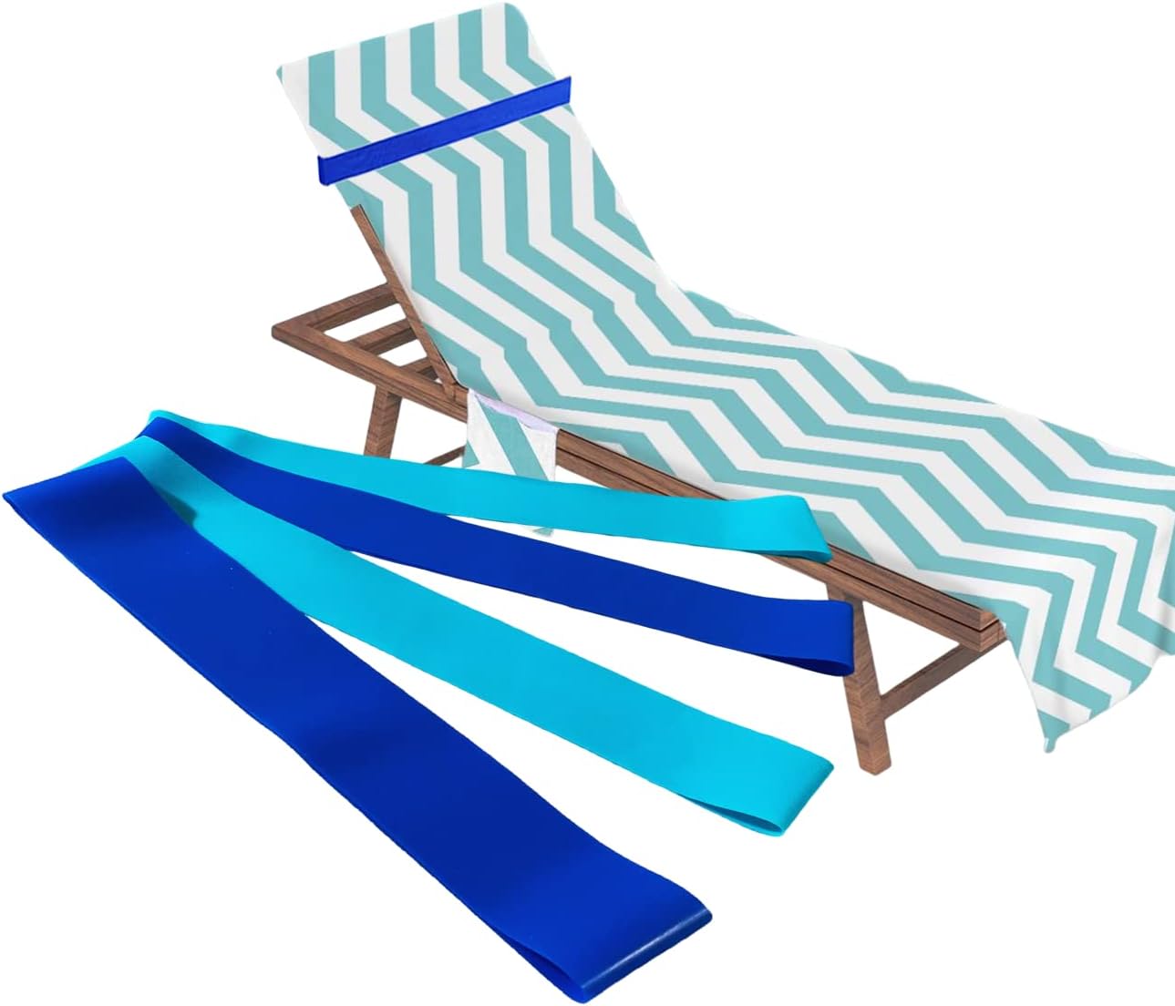 Towel Bands for Beach Chair, Rubber Towel Clips for Pool Chair 4