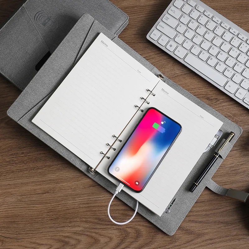 A5 Wireless Charging Notebook With Power Bank & U disk 1