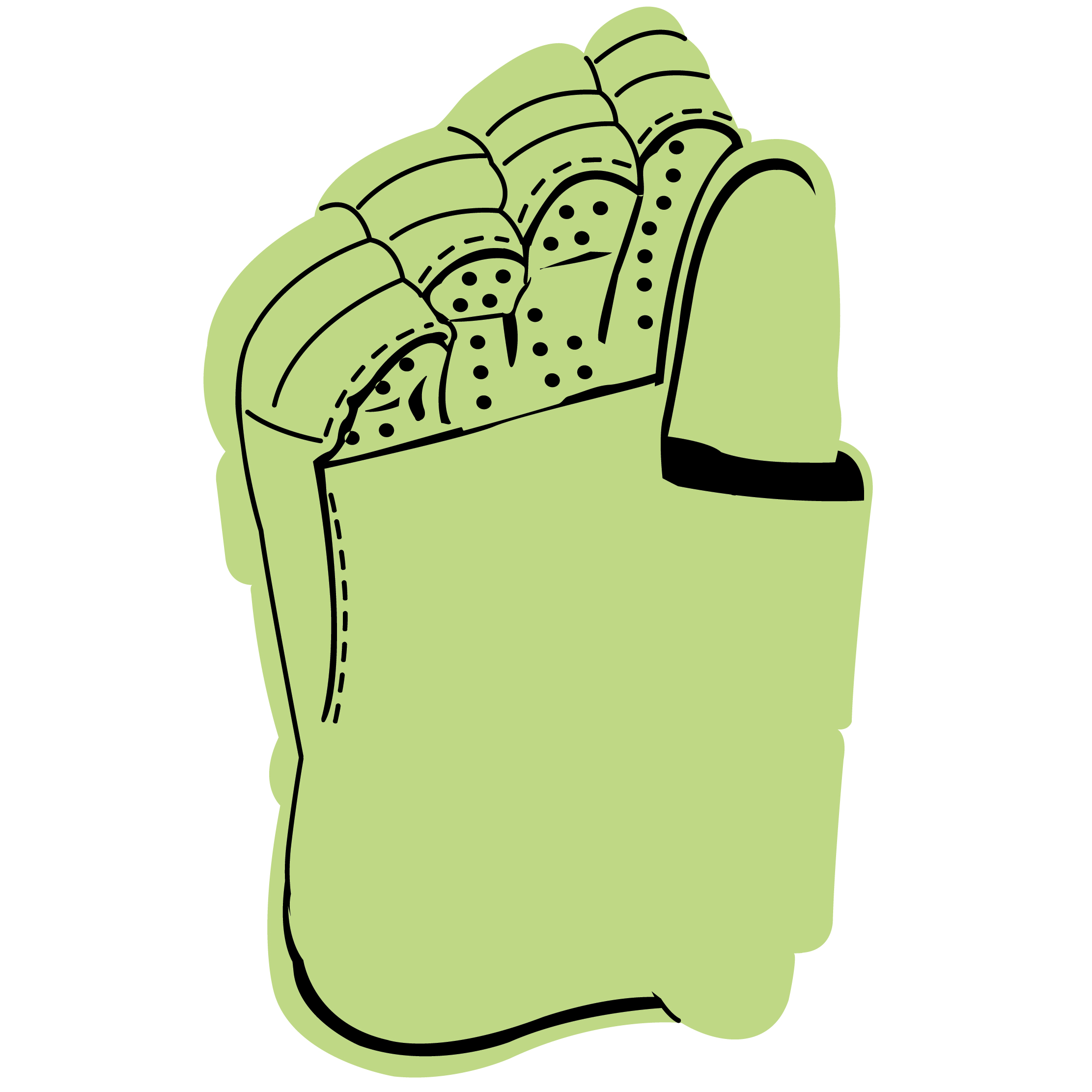 Foam Hockey Glove Hand 16
