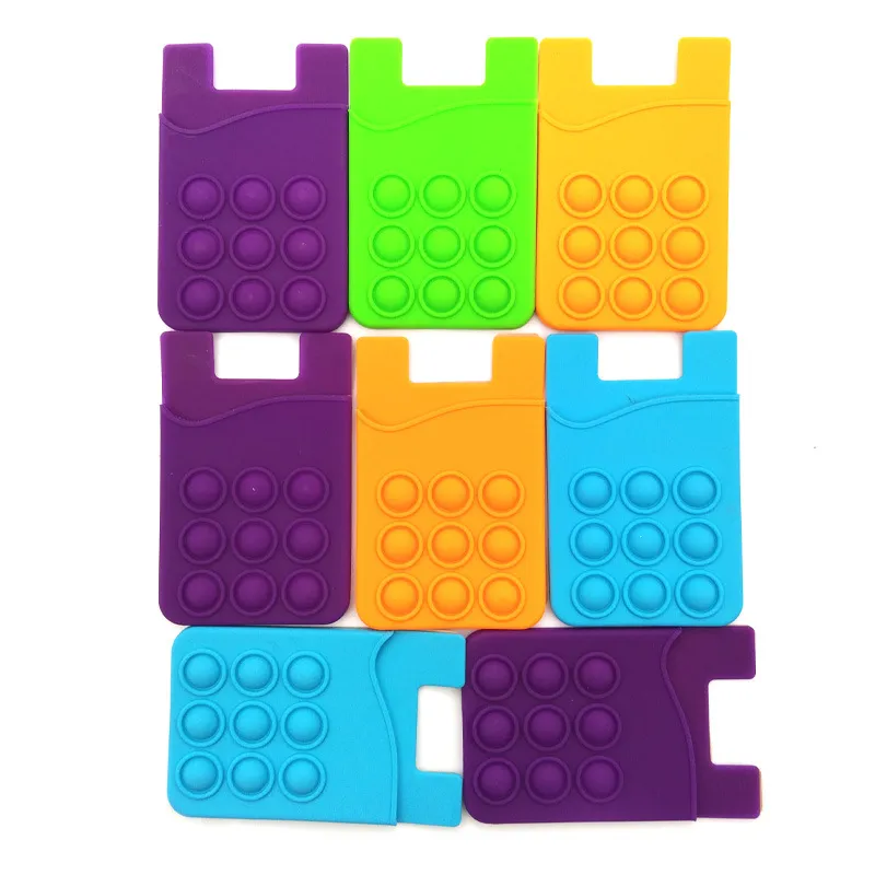 Silicone Push Bubble Phone Wallet 2