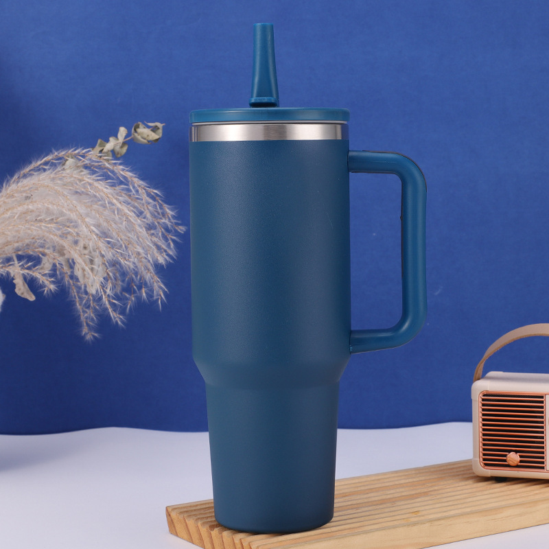 40oz 304 Steel Recycled Travel Tumbler with Straw 5
