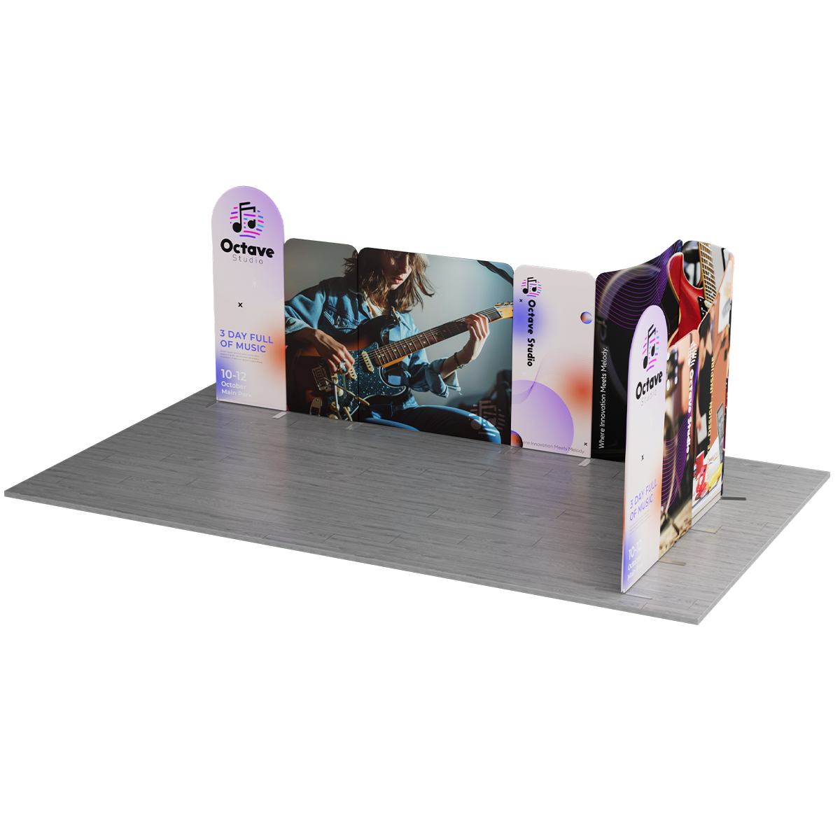 NEW MagLock 10'x20' Booth Fabric Display Kit A 3