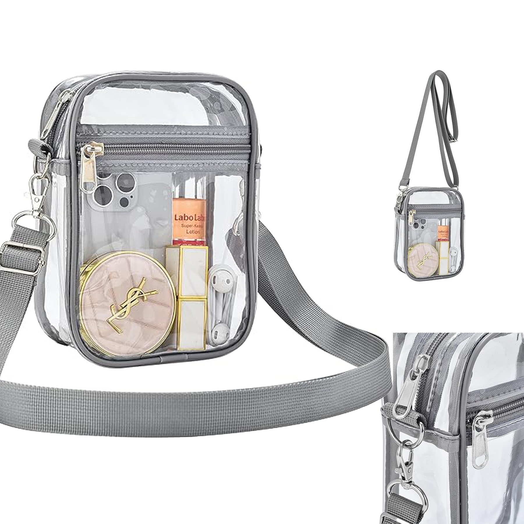 Stadium Events Clear Messenger Bag 3