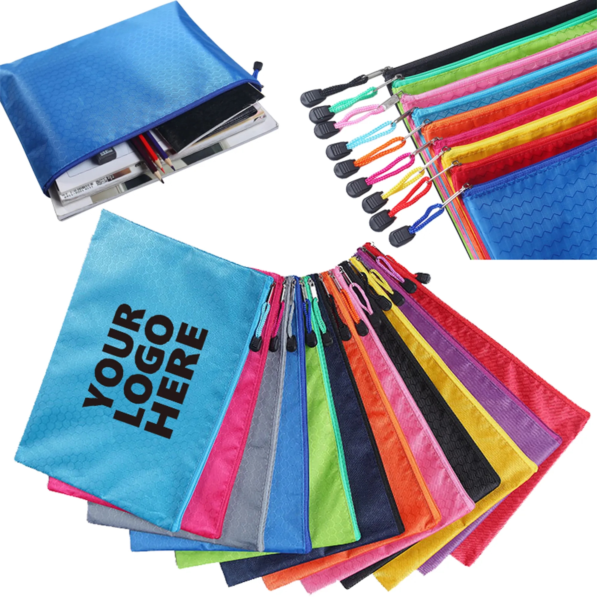 A4 Football Pattern Waterproof Document Pouch 2