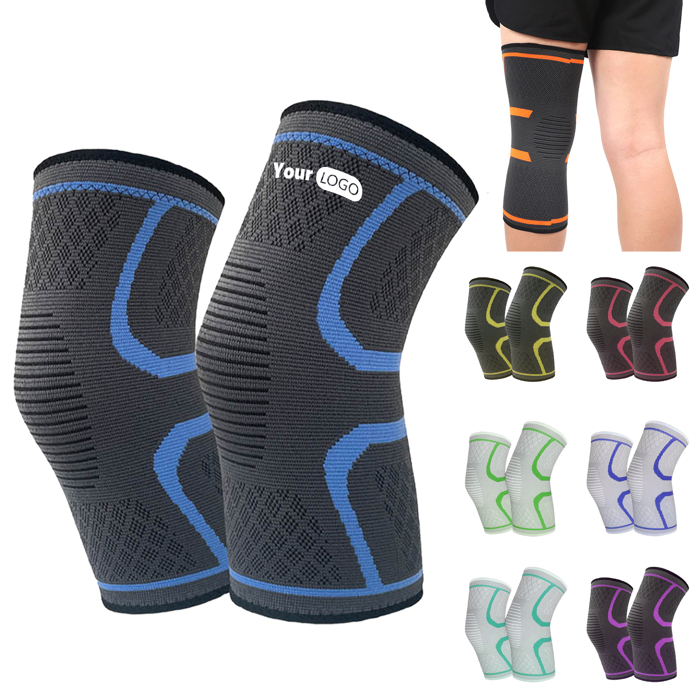 Nylon Elastic Nylon Knee Support ?C Compression For Sports & Fitness 3