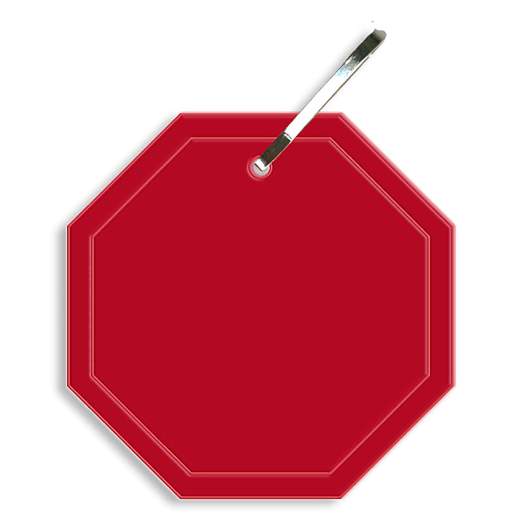 Octagon Reflective Zipper Pull 13
