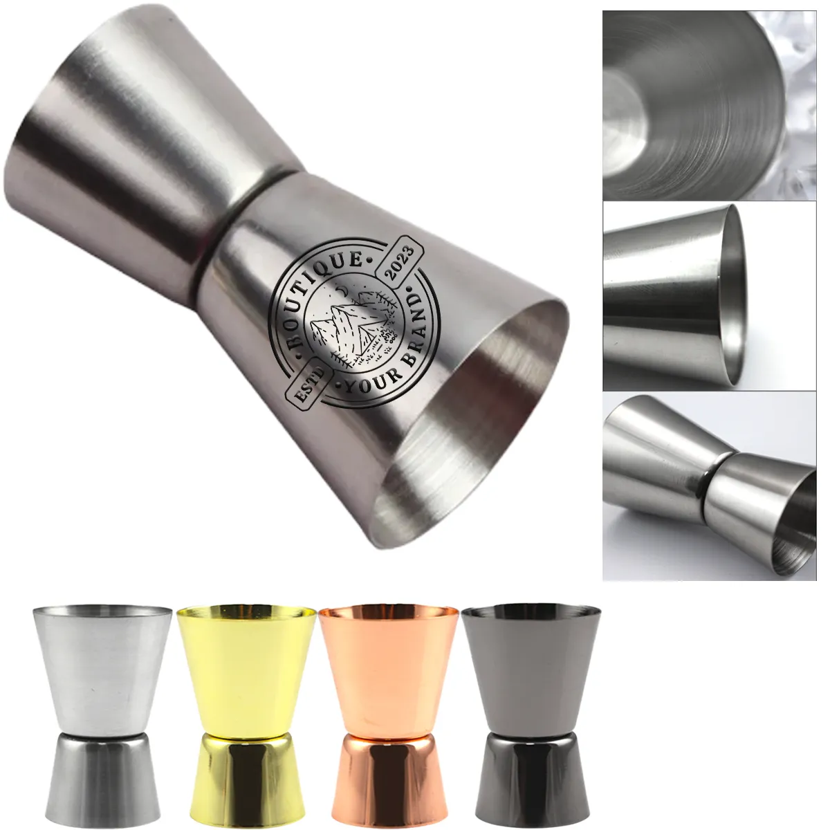 Durable Corrosion-Resistant Dual Shot Ounce Cocktail Shaker 4