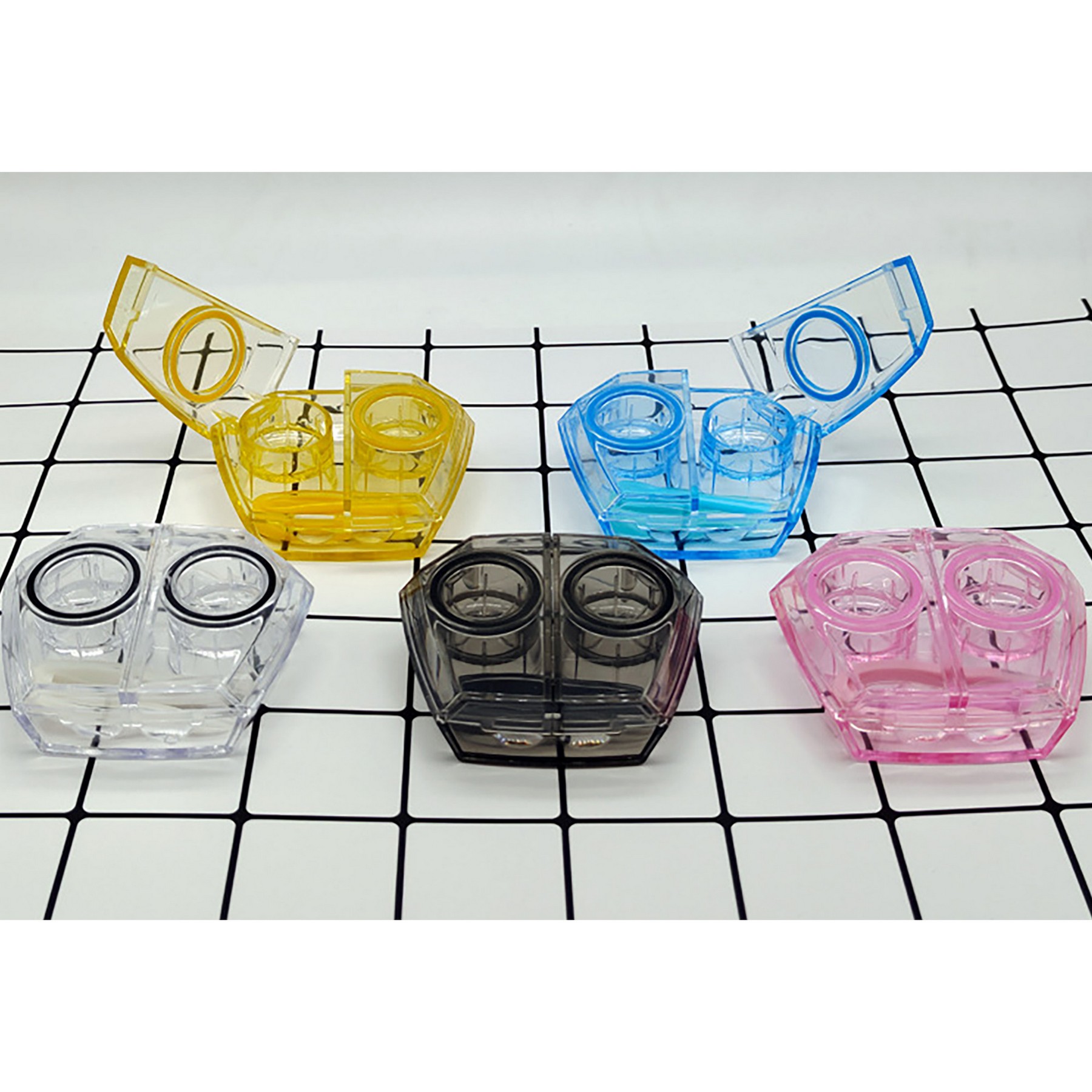 Scissor Door Series Clear No-twist Contact Lens Case 7
