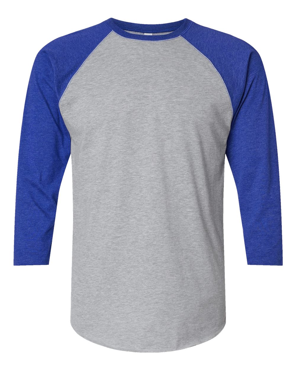 Unisex Baseball Fine Jersey Three-Quarter Sleeve Tee - 6930 55