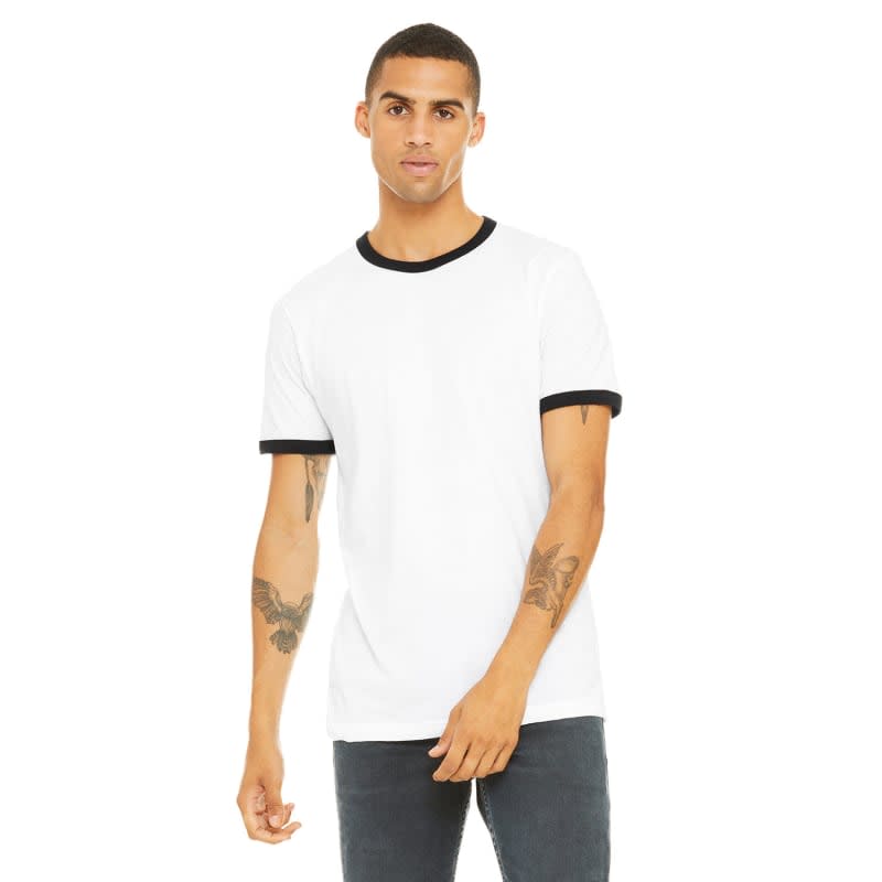 Bella Mens Jersey Short-Sleeve Ringer T-Shirt 5
