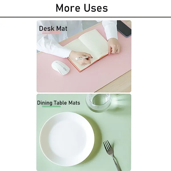 Pure Color Office Leather Non-slip Mouse Pad 5