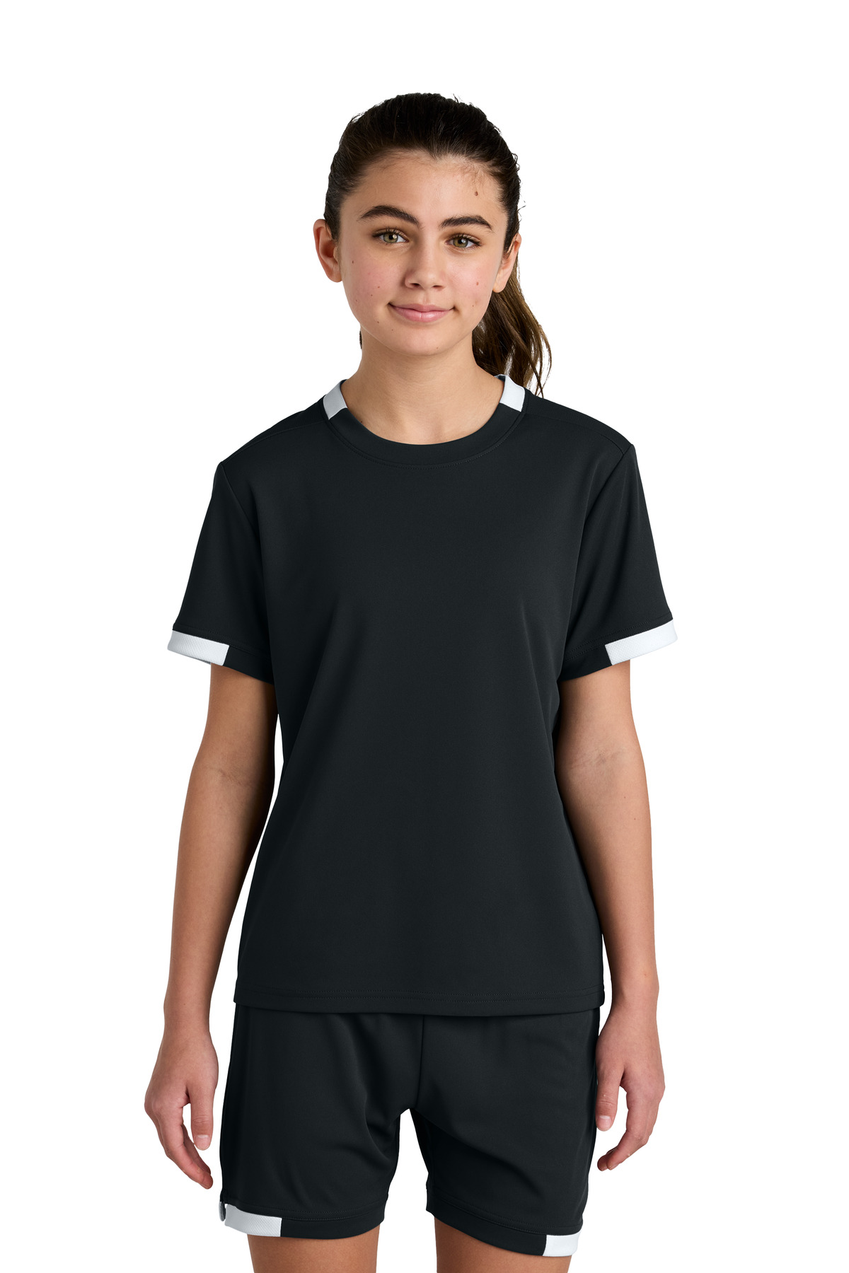 Sport-Tek Youth Club Short Sleeve Crew YST440 95