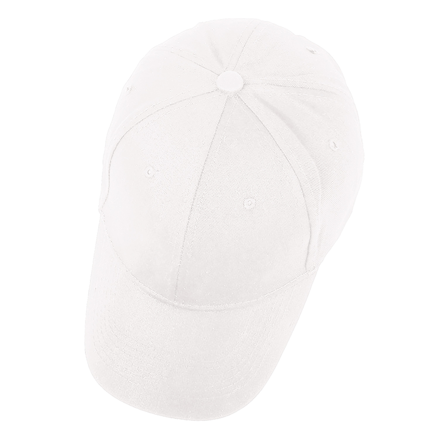 Stock Solid Color Cotton 6-Panel Baseball Cap w/ D-Ring 48