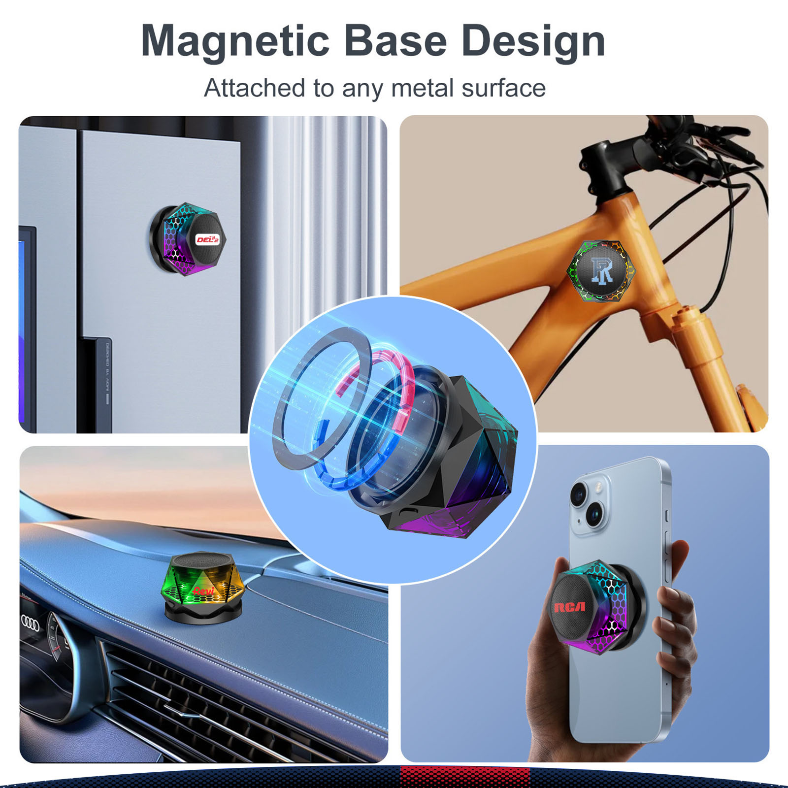 Diamond Magnetic Bluetooth Speaker 2