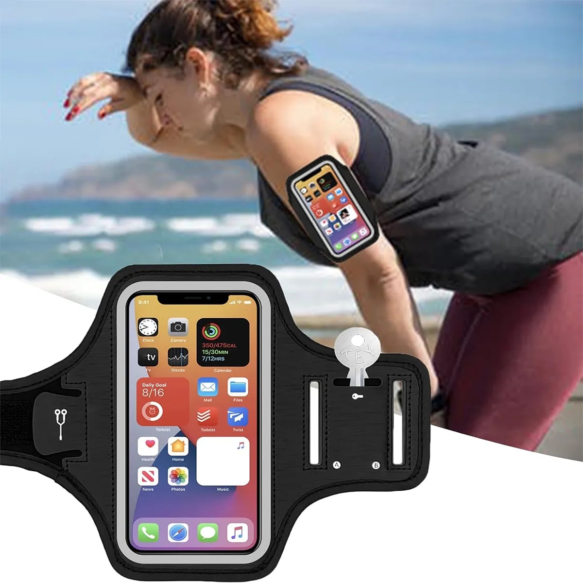 Waterproof Running Phone Armbands Gift With Adjustable Strap 7