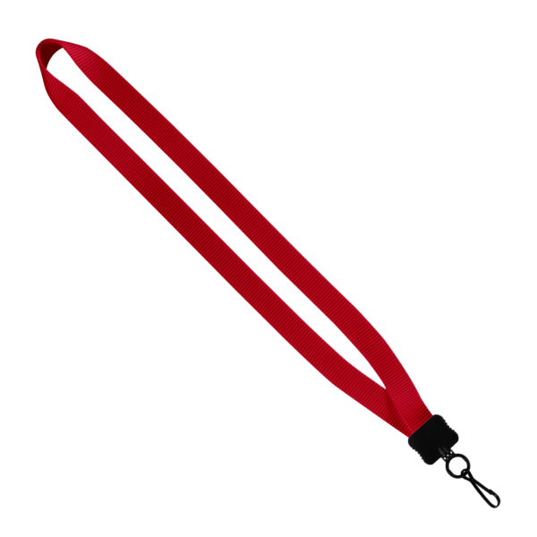 3/4" Smooth Nylon Lanyard with Plastic Clamshell, O-Ring & Metal Swivel Sna 10